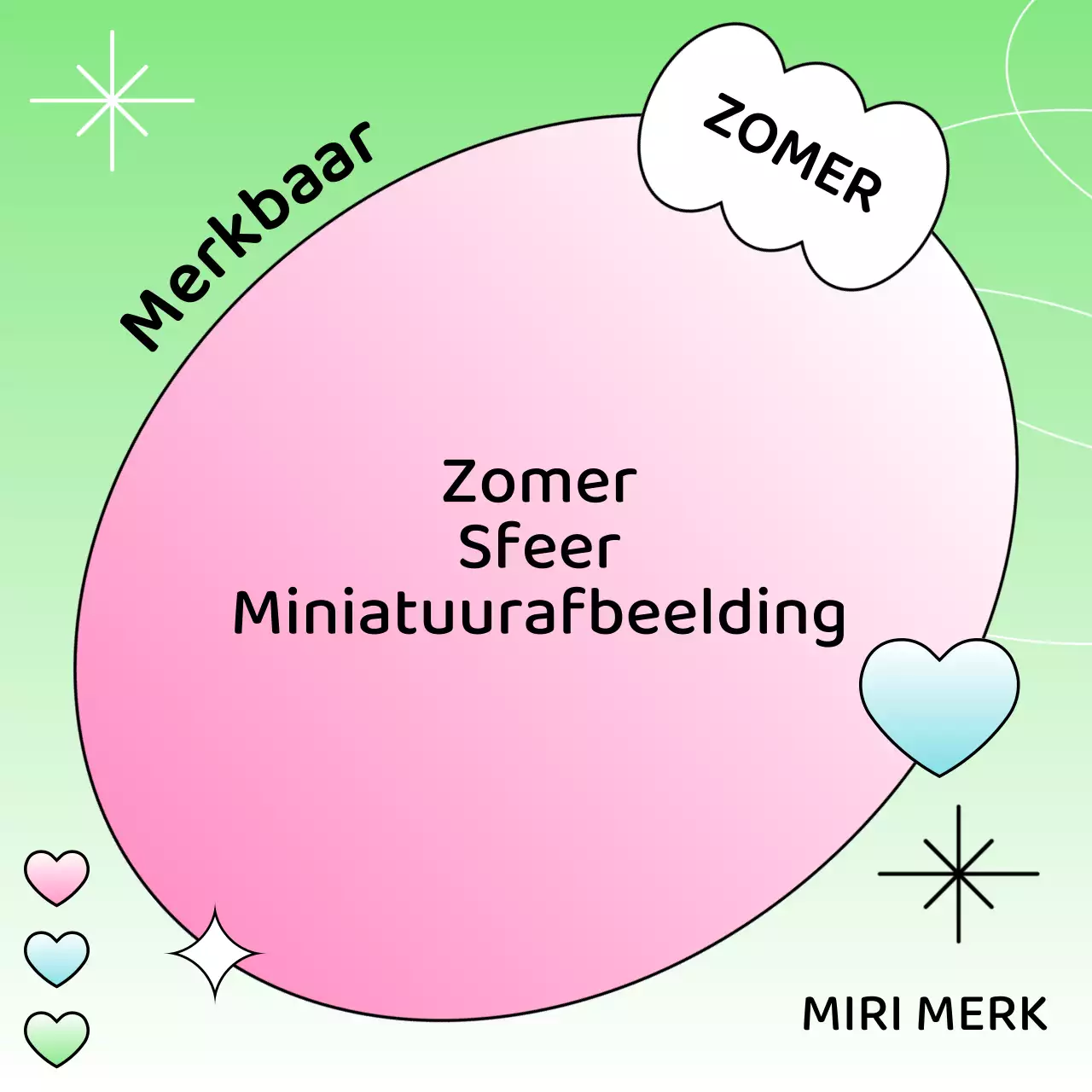 Kitscherige zomerhoes in chartreuse en roze