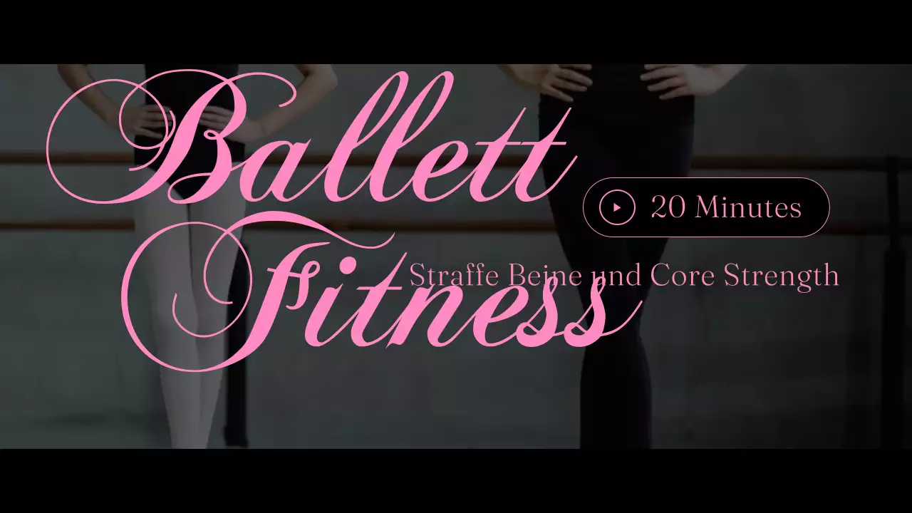 Klassisches Balletttraining in Schwarz und Rosa MainTitle