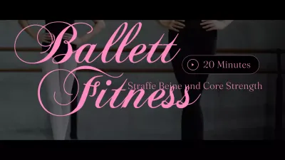 Klassisches Balletttraining in Schwarz und Rosa MainTitle
