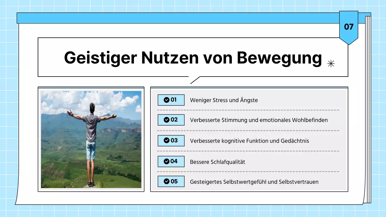 Hellblaues, einfaches, gesundheitsförderndes Übungsmaterial