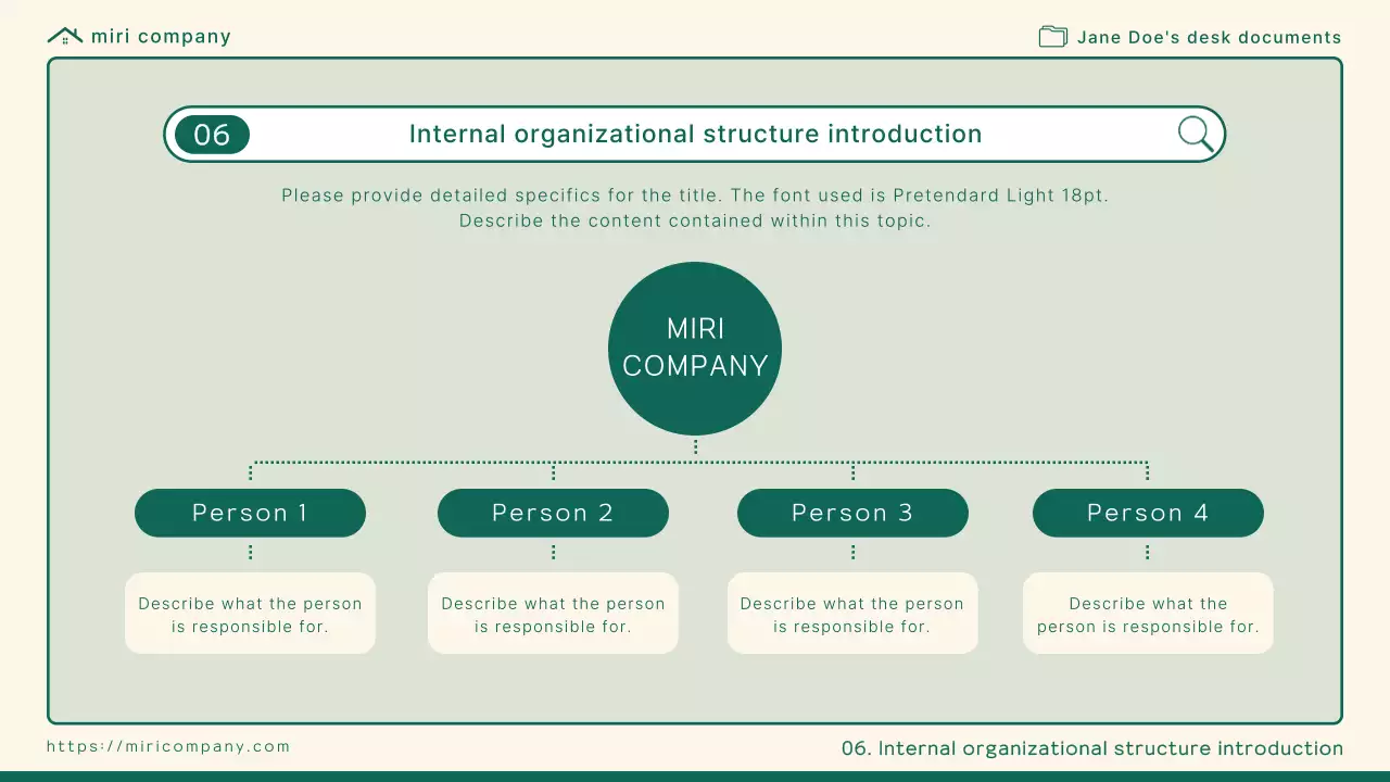 그린 미니멀 오피스 문서 공지 프레젠테이션