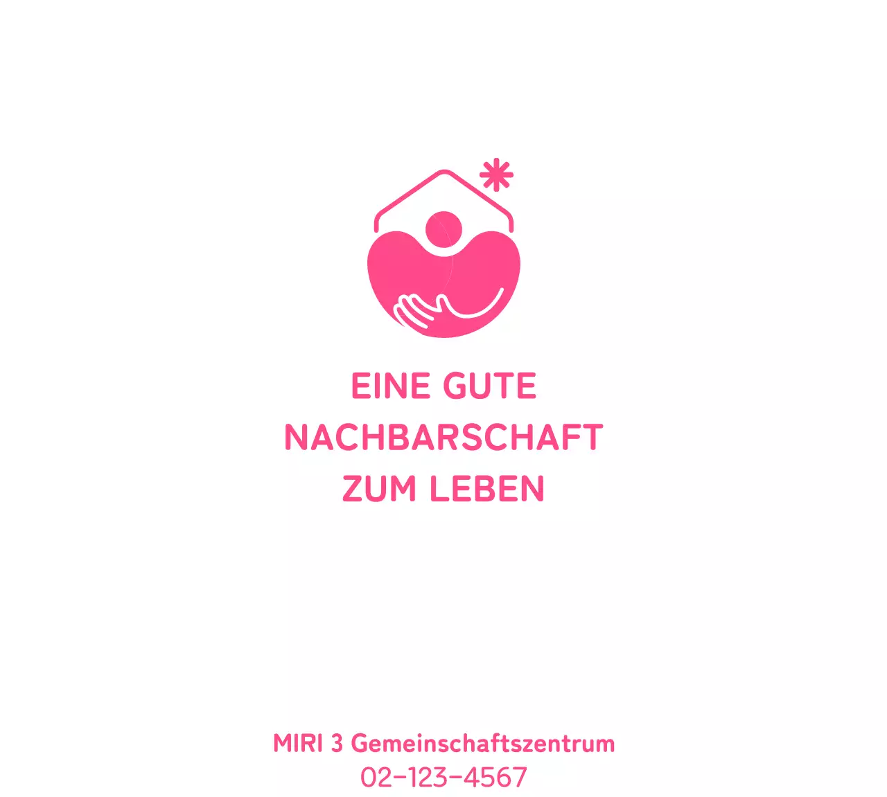 Logo der Sozialstation mit Umarmungsillustration