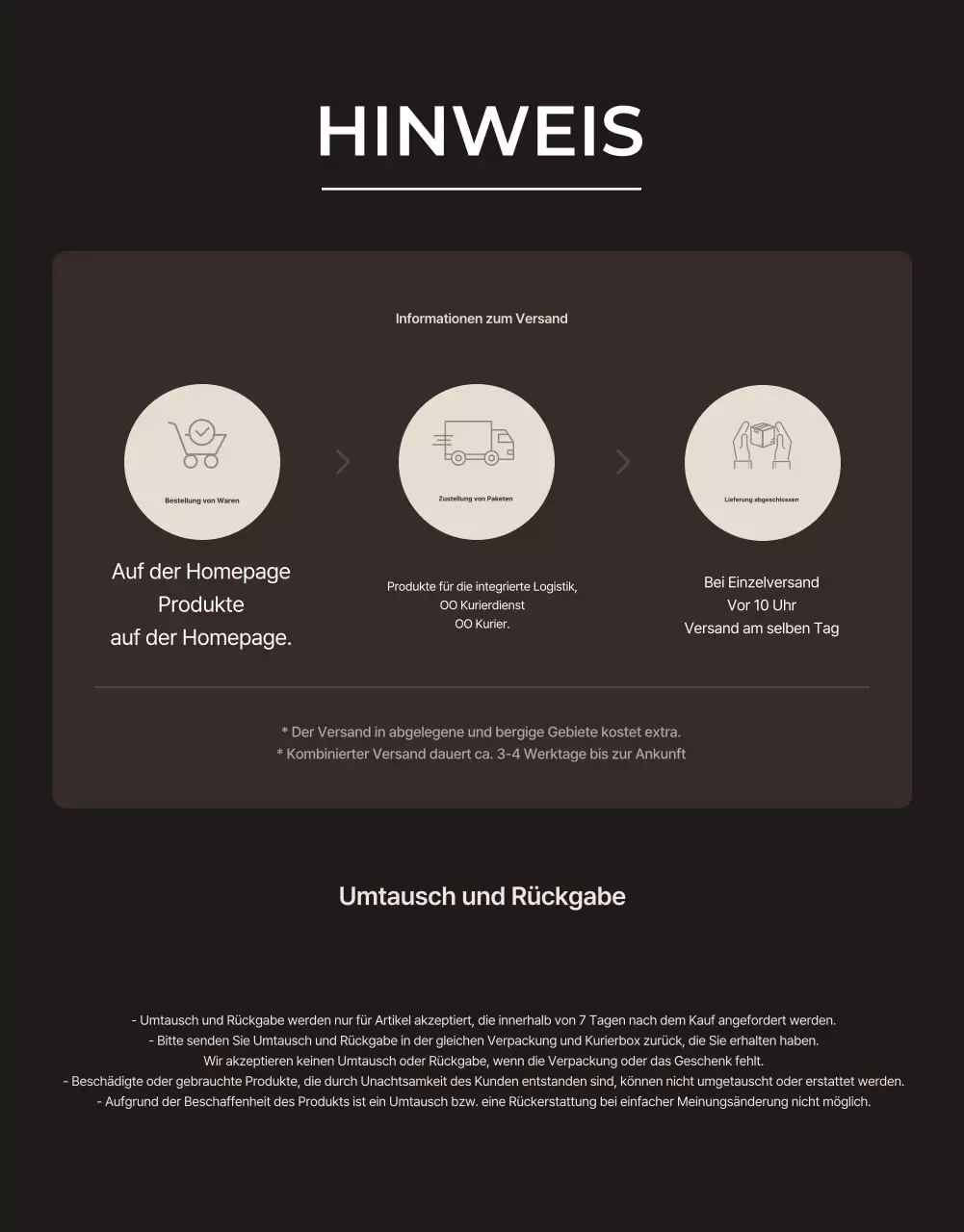 Einfache Modeanzeige in Beige