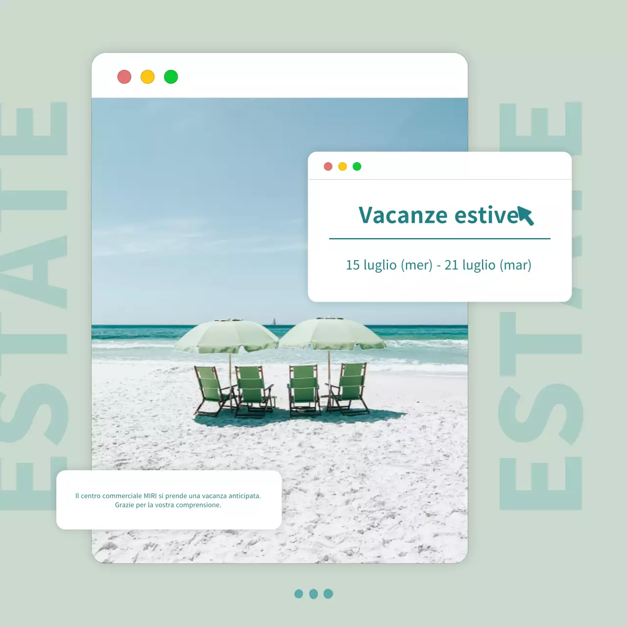 Un semplice annuncio di vacanze estive da Lotus and Mint