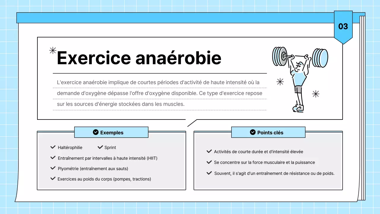 Matériel pédagogique bleu clair pour l'exercice physique simple et la santé