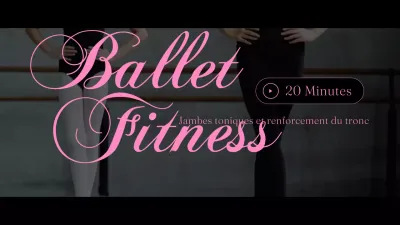 Formation classique de ballet en noir et rose MainTitle