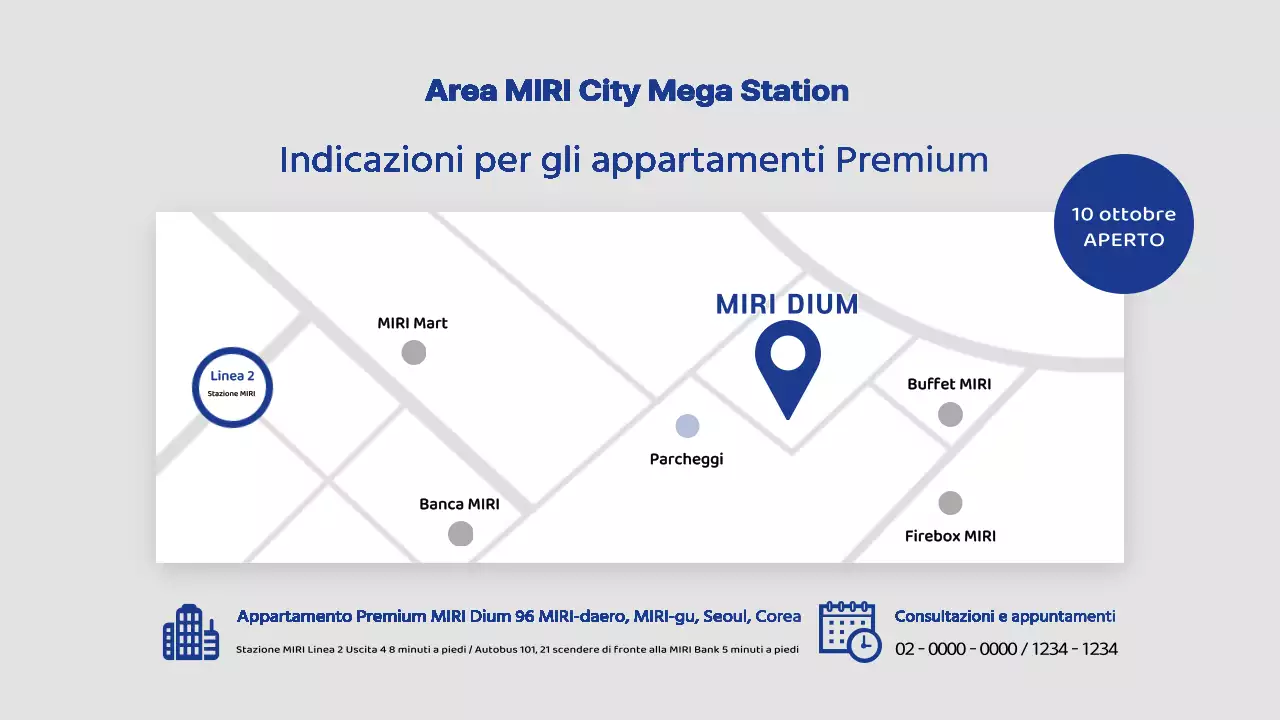 Appartamento moderno in vendita in bianco e blu navy