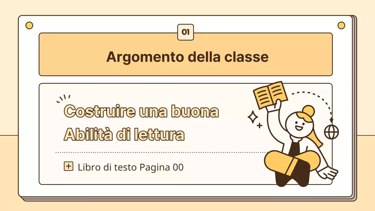 Risorse per le abilità di lettura per gli studenti in giallo e bianco