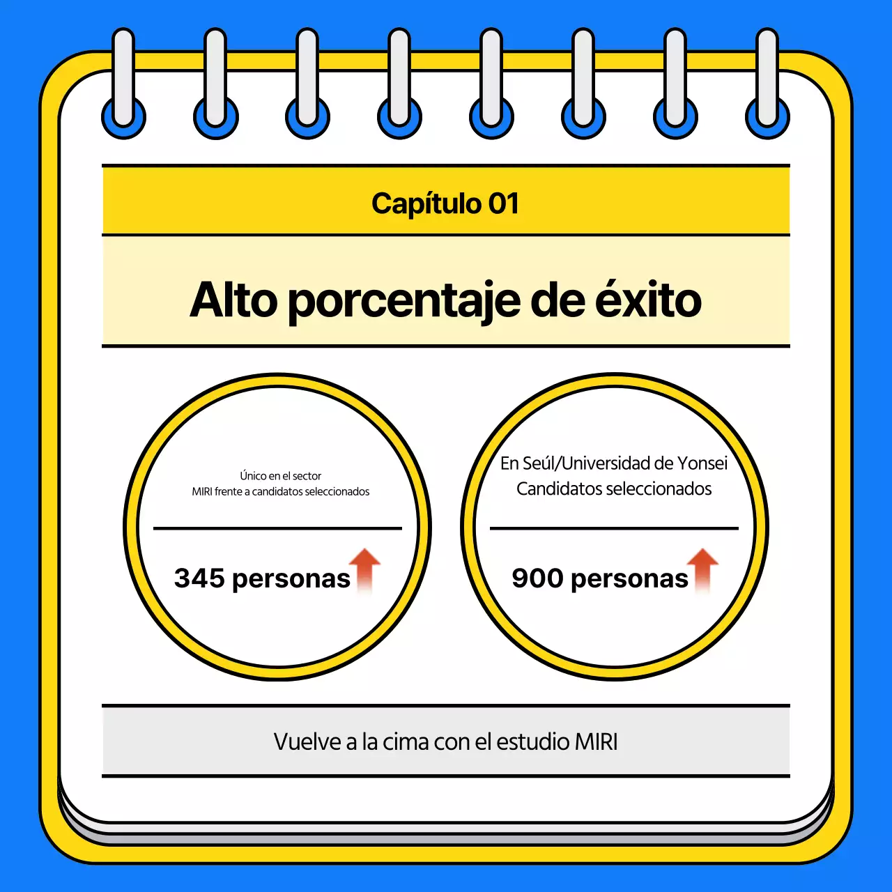 Promocione su escuela de admisión con un toque de azul y amarillo