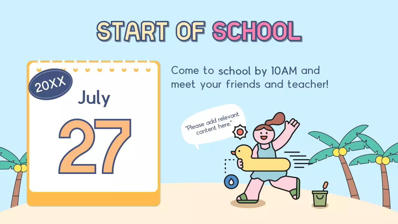 Blue Playful Summer Presentation