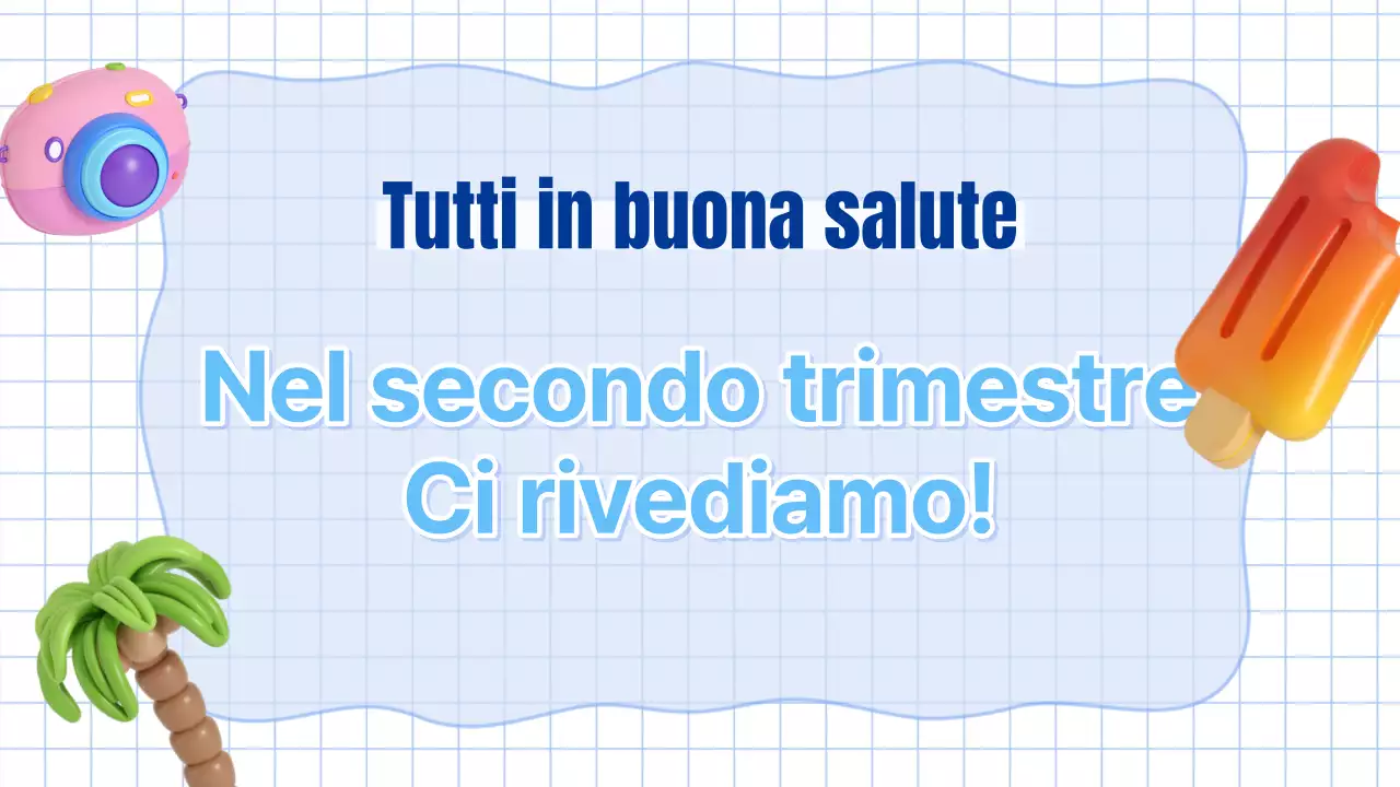 Risorse didattiche per le vacanze estive in blu e azzurro