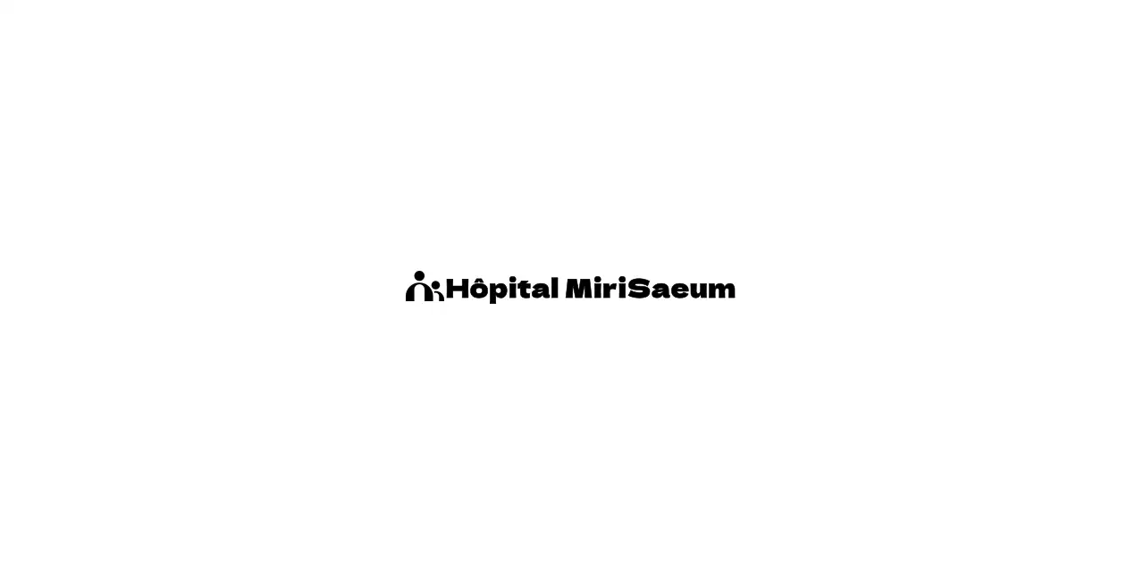 Logo d'un hôpital avec un concept d'illustration simple