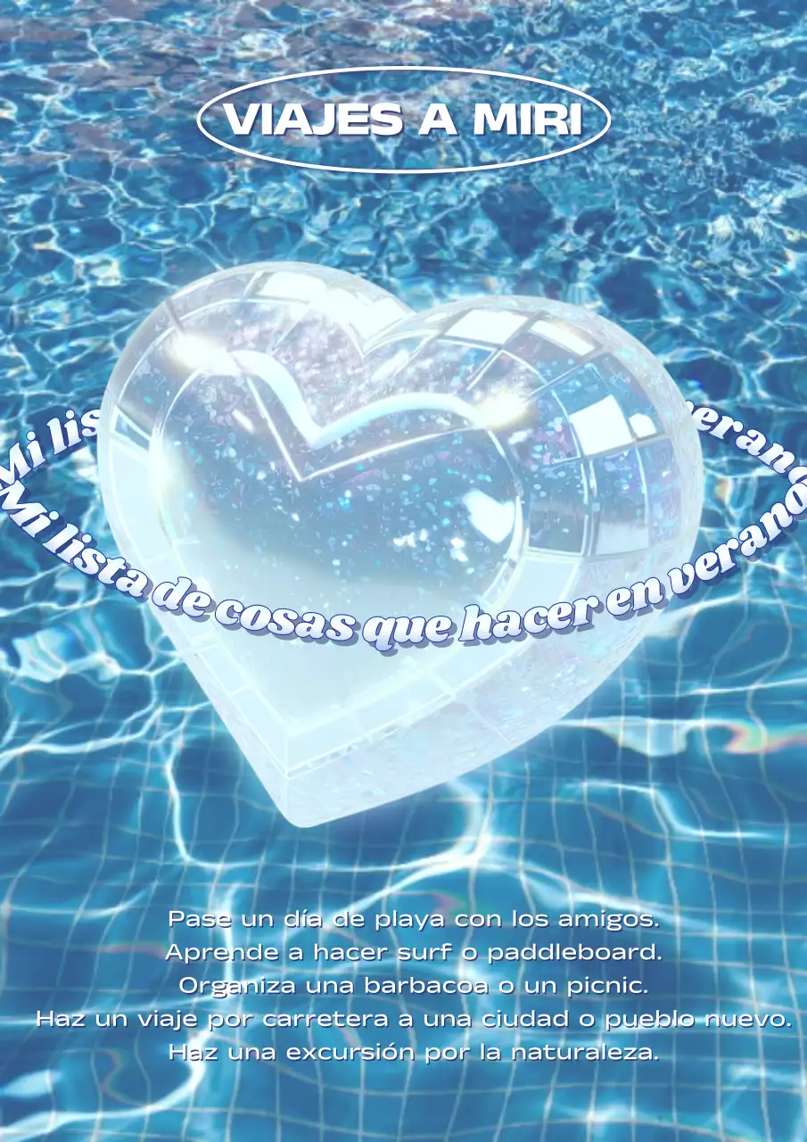 Kitschy puestos de vacaciones de verano en azul