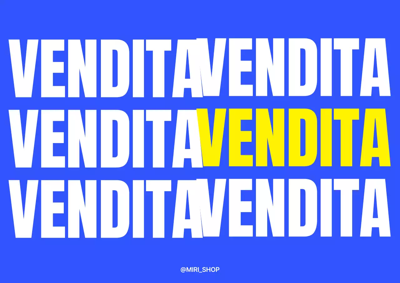 Un poster tridimensionale per una vendita in colori freddi