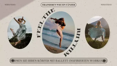 Förderung des einfachen Tanztrainings in Schwarz und Beige