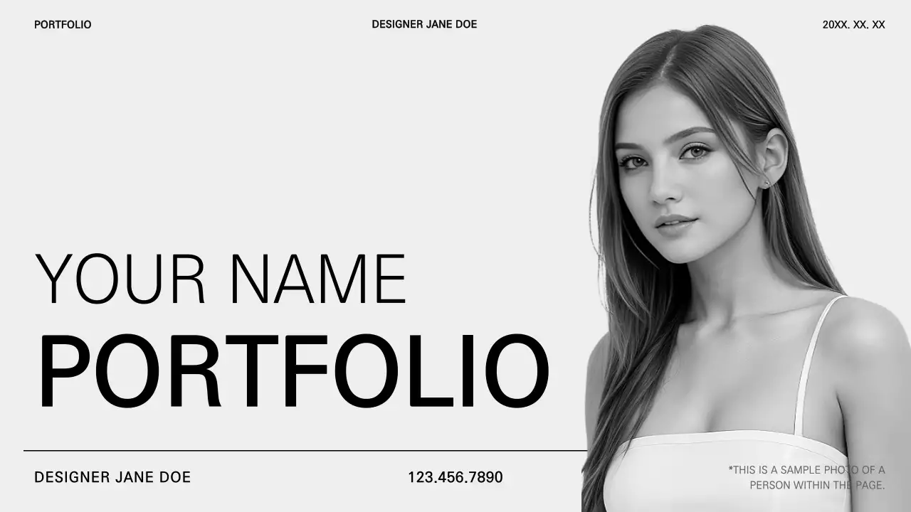 White Modern Portfolio Resume Presentation