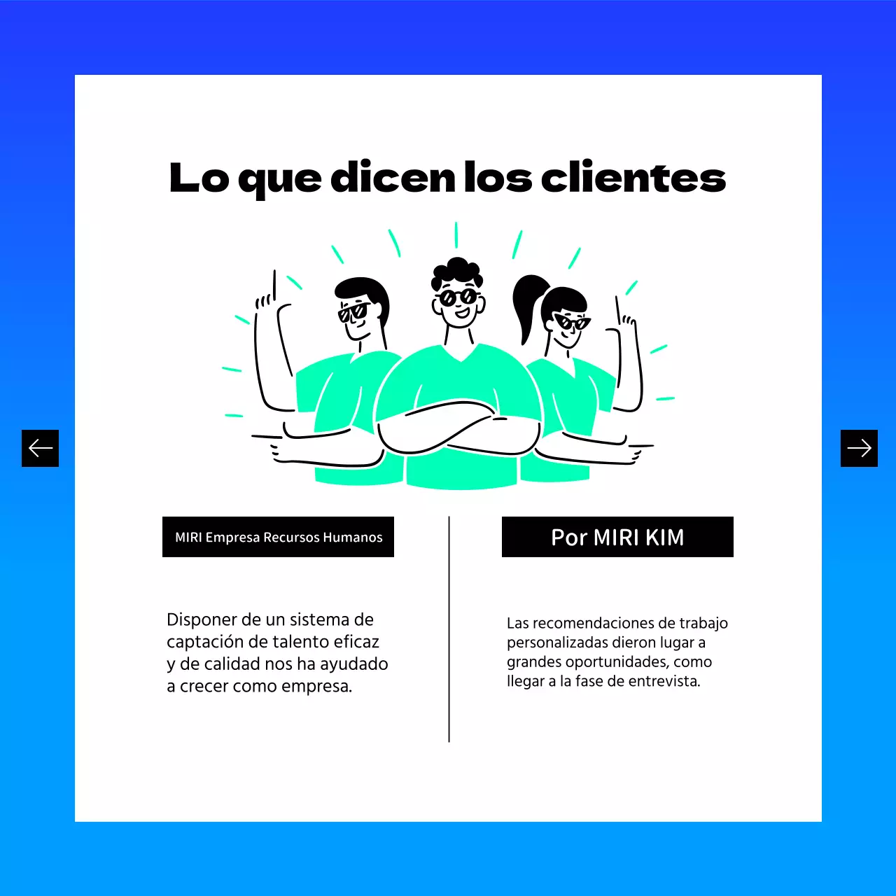 Promoción de la moderna plataforma de búsqueda de empleo Blue and Mint