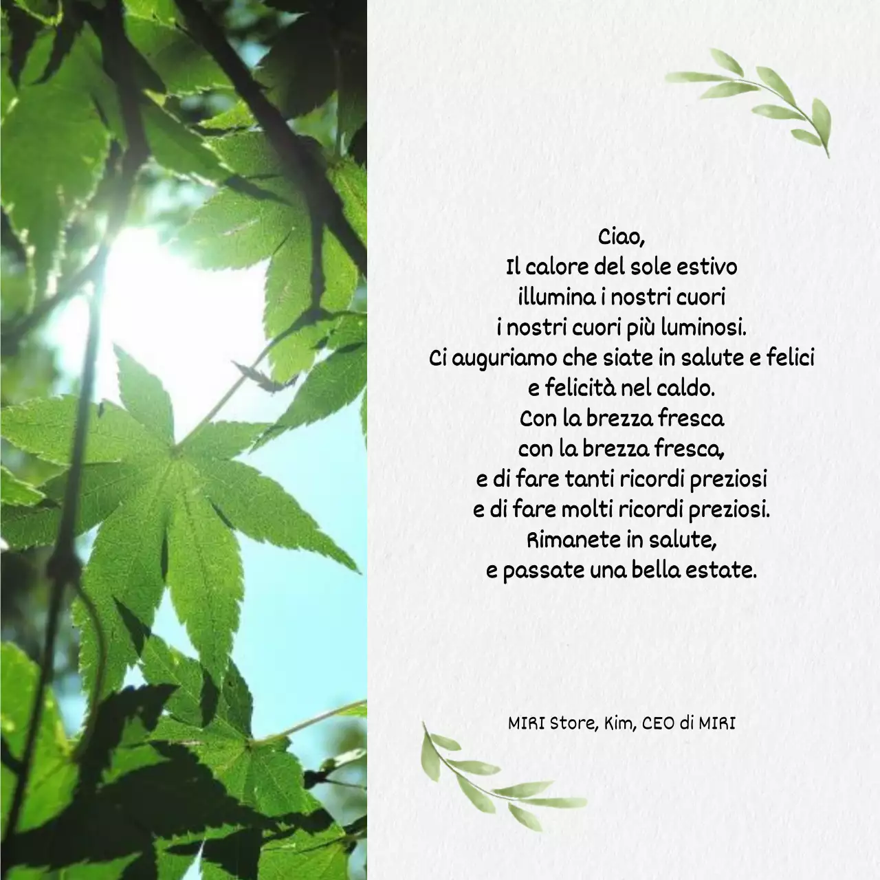 Collezione di auguri estivi in calligrafia semplice in azzurro e blu