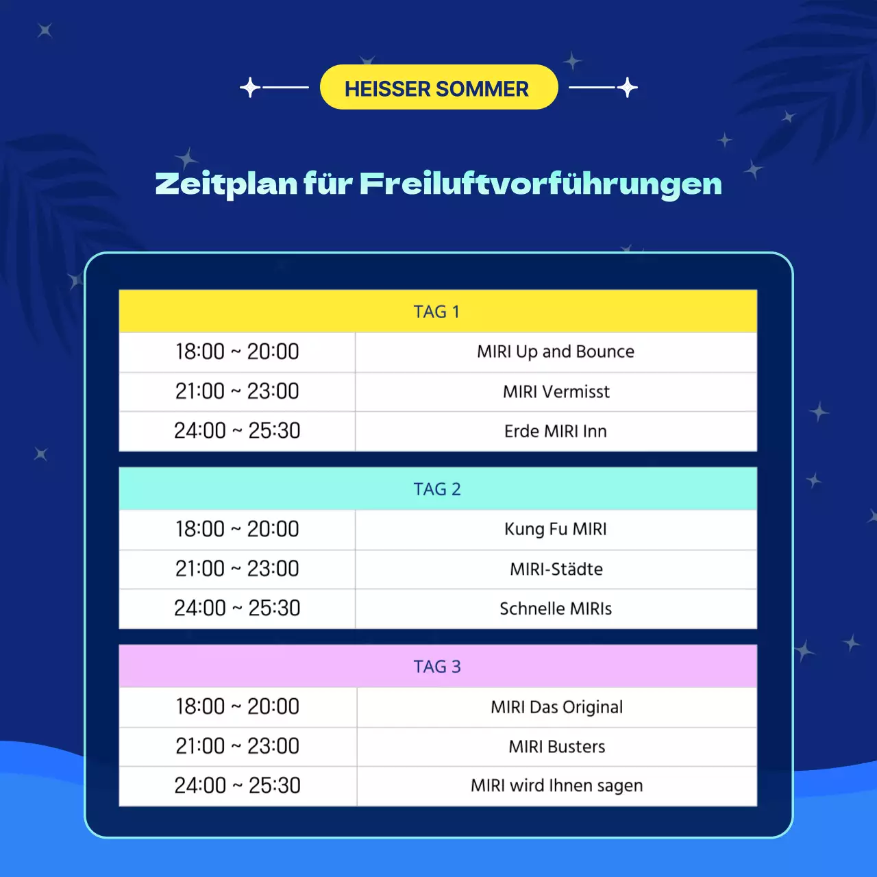 Mit Marineblau und Gelb die Festtagsfeierlichkeiten fördern