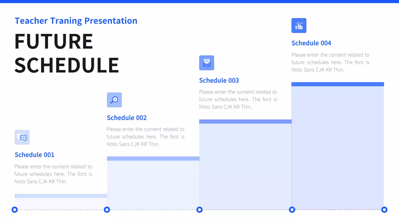 Blue Professional Teacher Guide Presentation