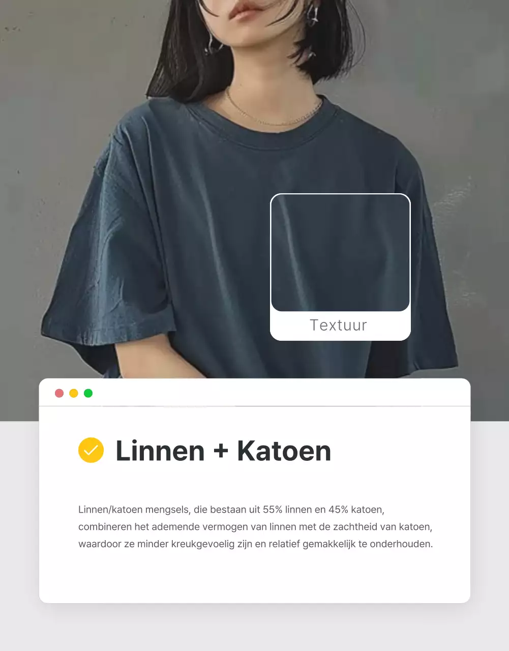 Promoot een trendy modecentrum met grijze en lichtblauwe Instagrams, Macs en iPhones