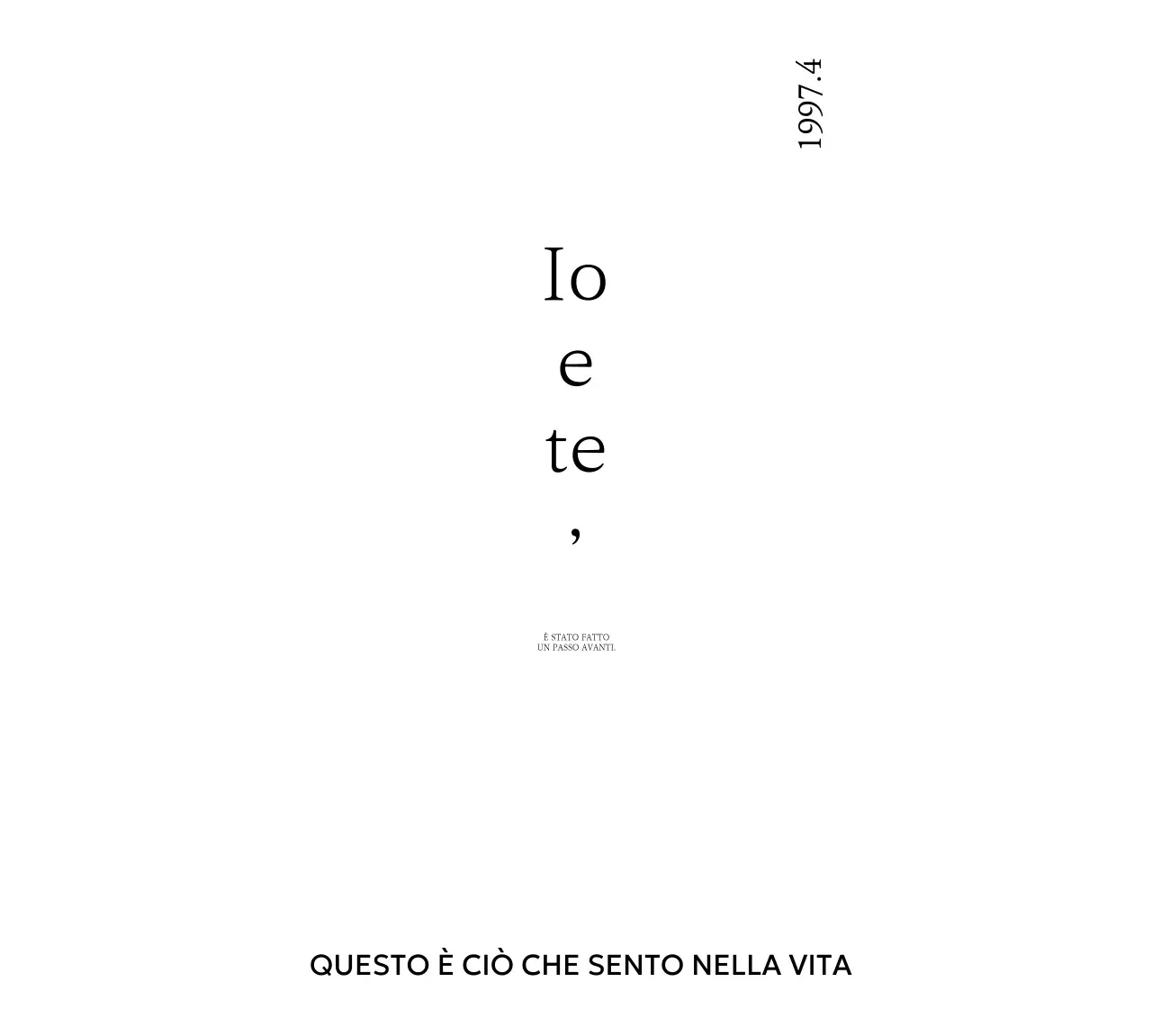 Merchandising semplice e personalizzato con frasi sentimentali in carattere serif