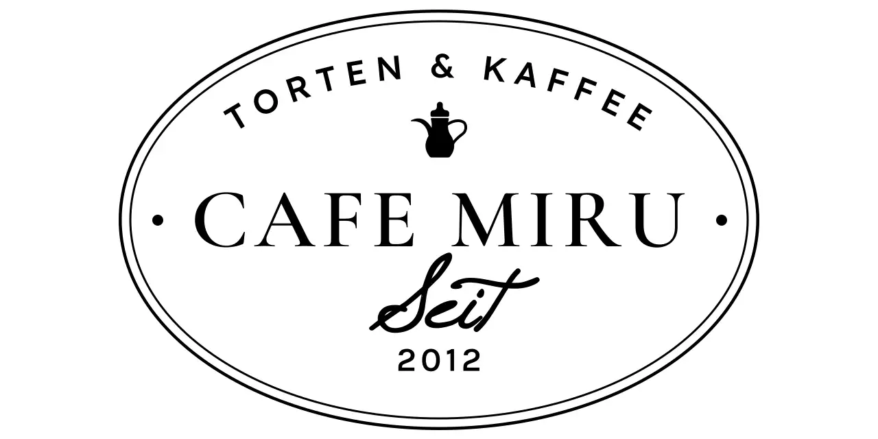 Dessert-Café-Logo mit luxuriösem kreisförmigem Rahmenkonzept