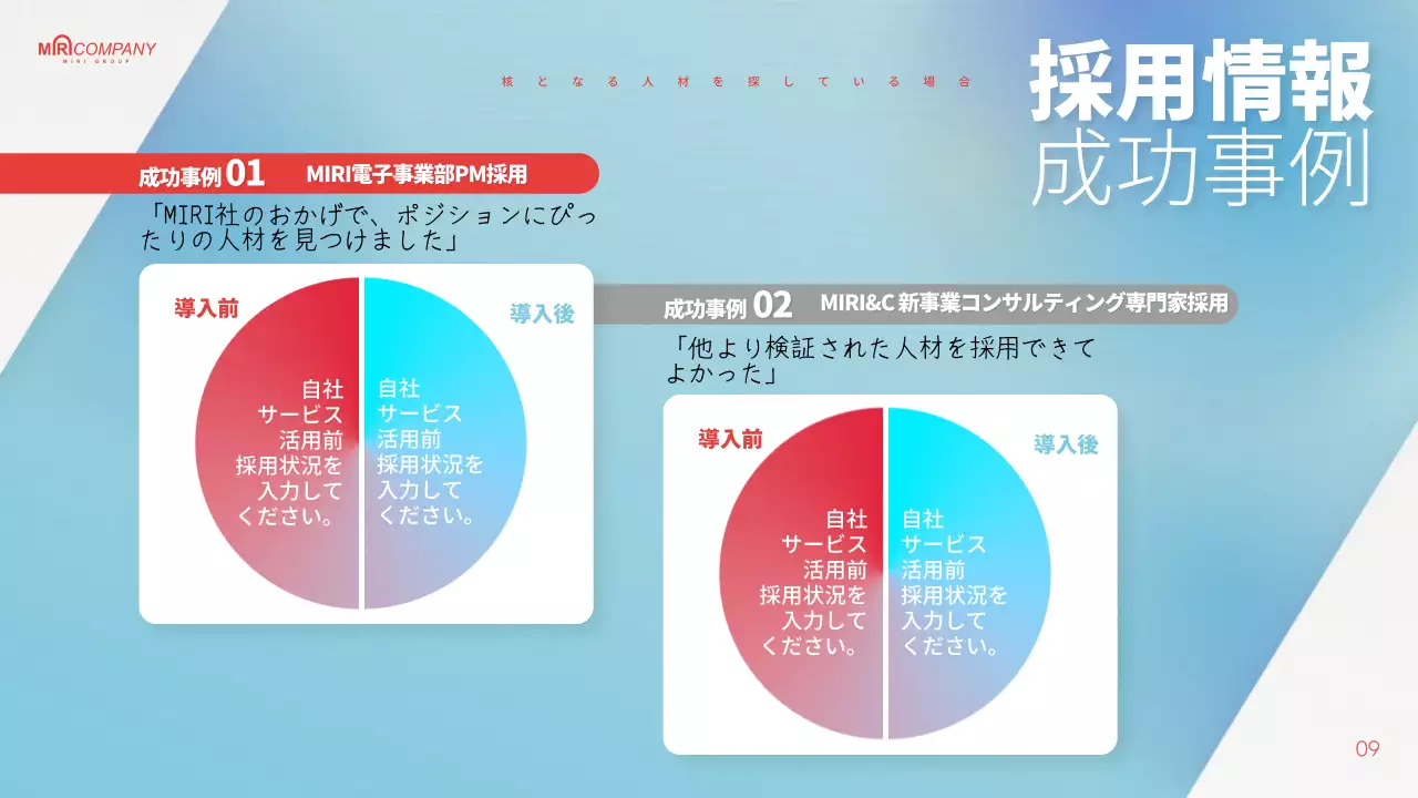 青 モダン ビジネス 提案書 プレゼンテーション