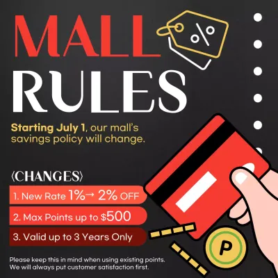 Red Modern Savings Announcement Social Media Post