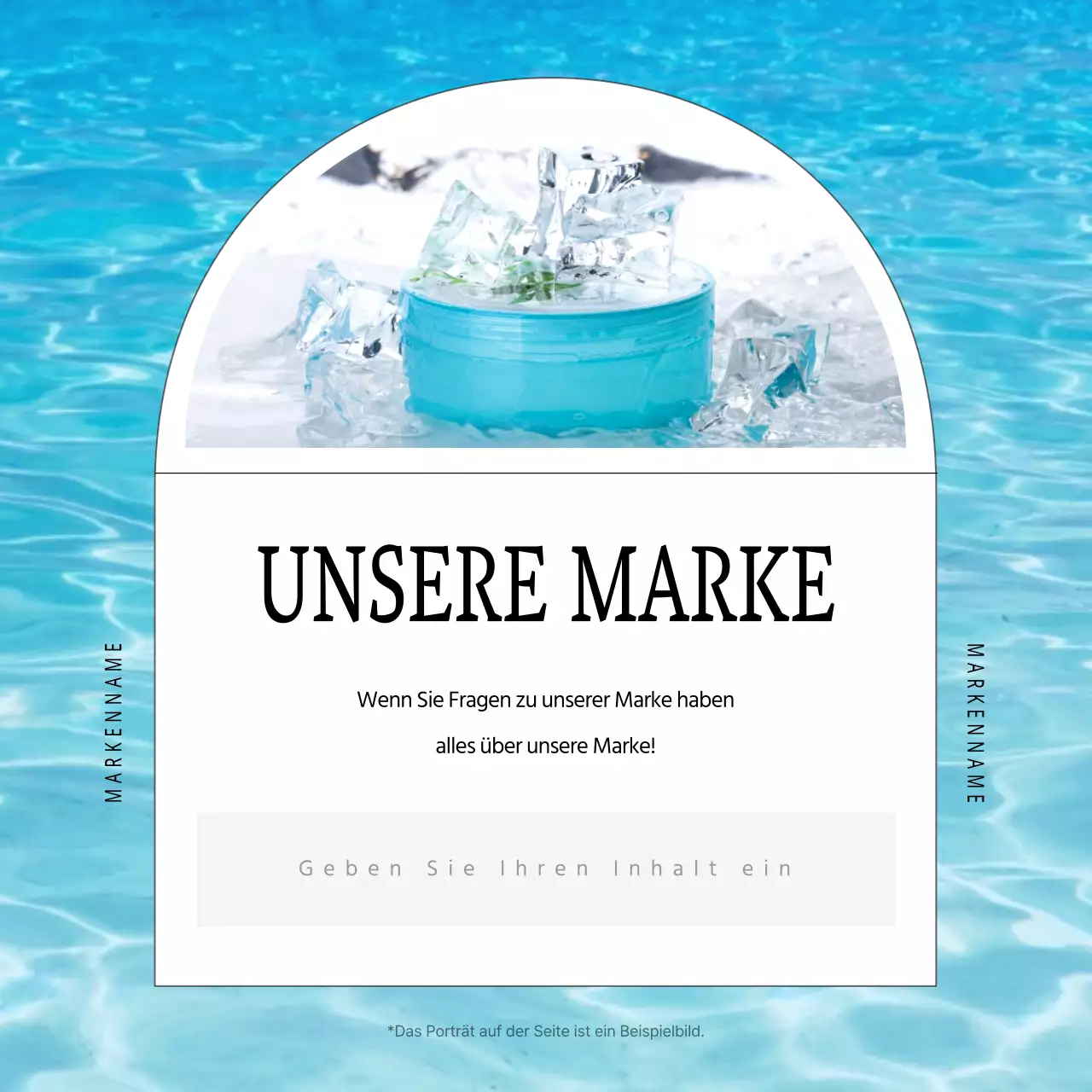 Weiß und einfach, Sommer Schönheit Kosmetik Marke Marketing im Sommer