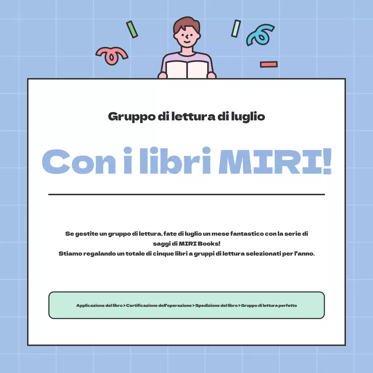 Promuovere un semplice gruppo di lettura estivo con lavanda e menta