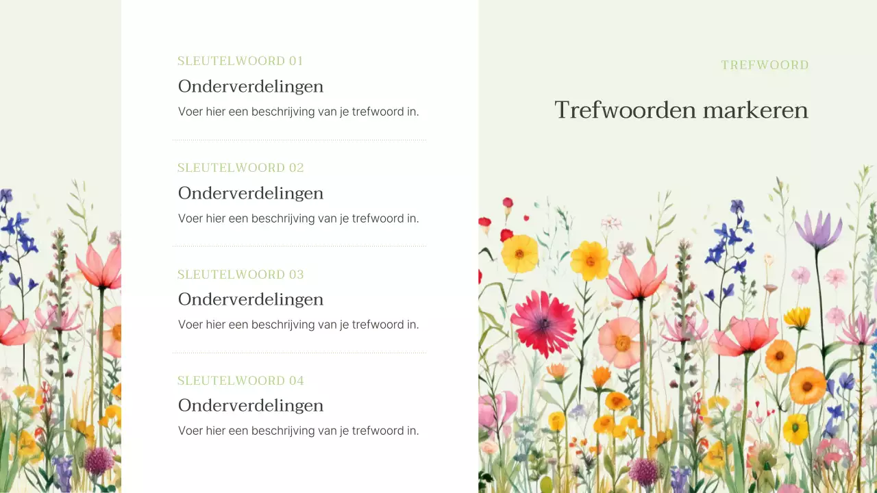 Luxueuze zomerbloemen in chartreuse presentatie