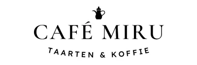 Dessertcafé-logo met een stijlvol Engels lettertypeconcept