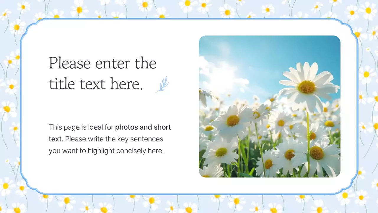 Blue Floral Summer Presentation