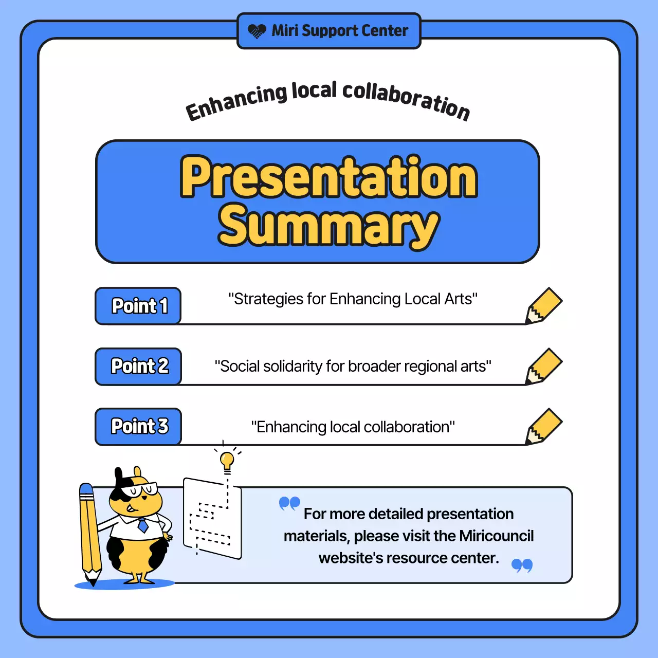 Blue Minimal Culture Report Instagram Carousel