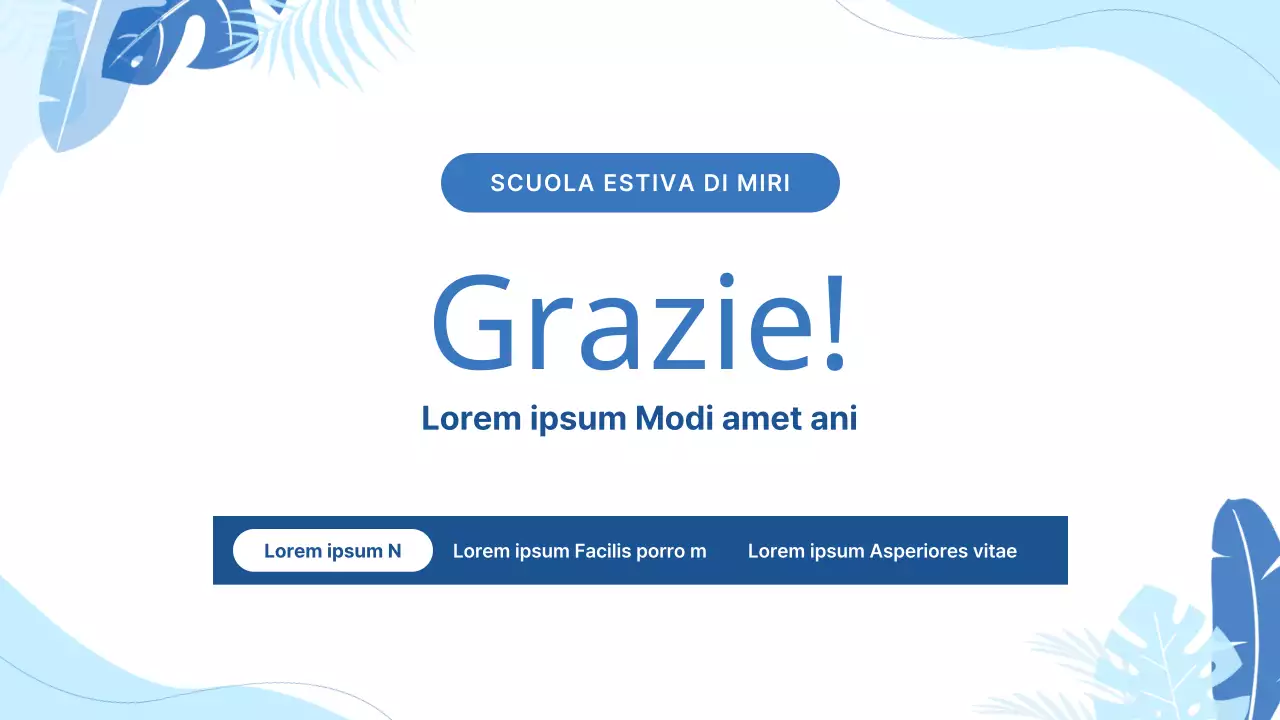 Promuovere le offerte speciali per le vacanze scolastiche con motivi geometrici blu chiaro