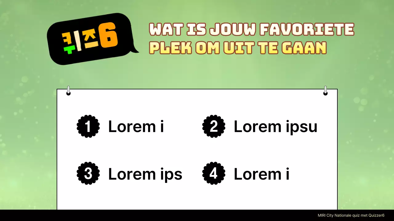 Een verzameling gele, retro-geïnspireerde quizprogramma's