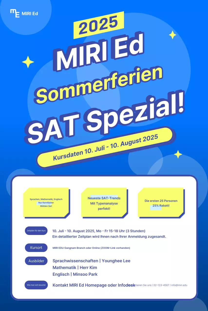 Das blaue Banner, das die Sommersession für Prüflinge ankündigt