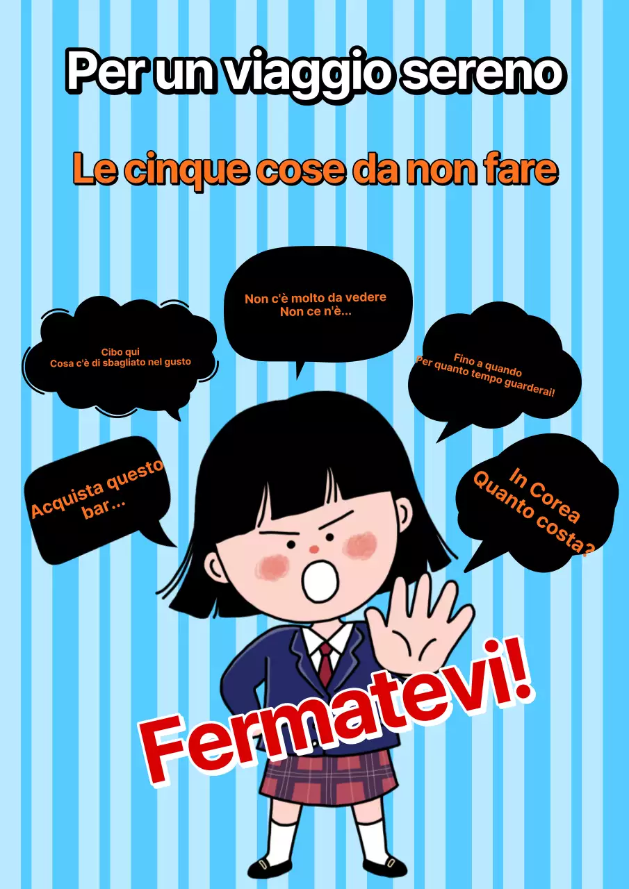 I 5 comandamenti del viaggio in famiglia in azzurro e arancione @familytravelling.com