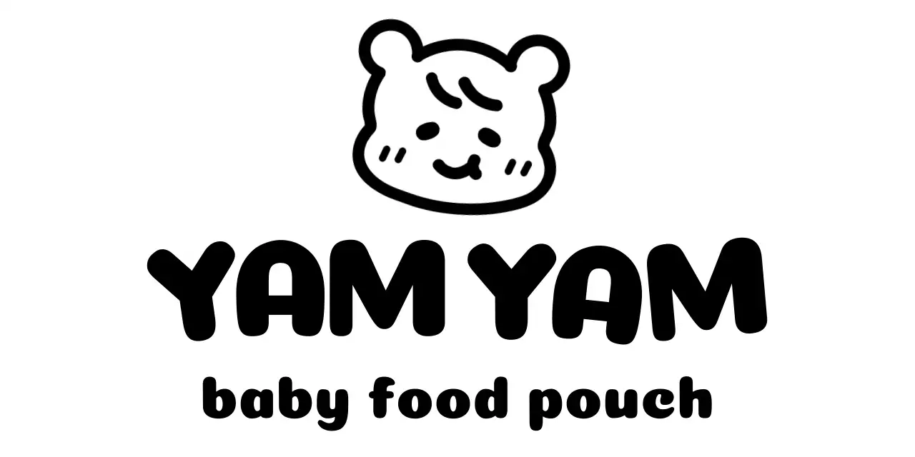 かわいいドローイングの子供キャラクターの離乳食ブランドプロモーション