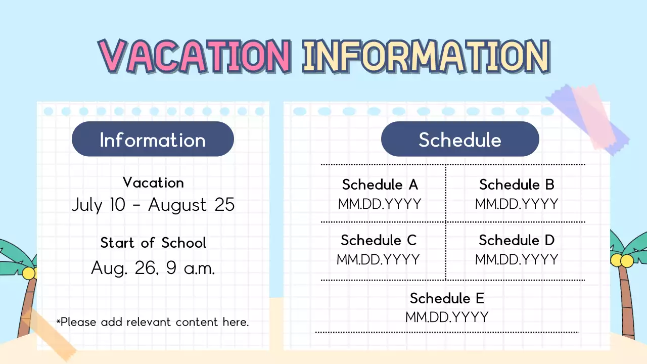 Blue Playful Summer Presentation