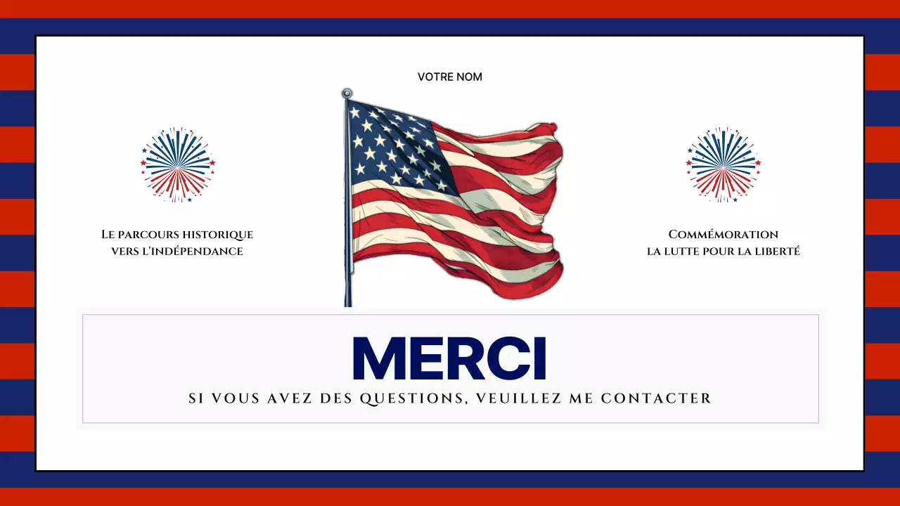 Ressources modernes du 4 juillet en rouge et bleu marine