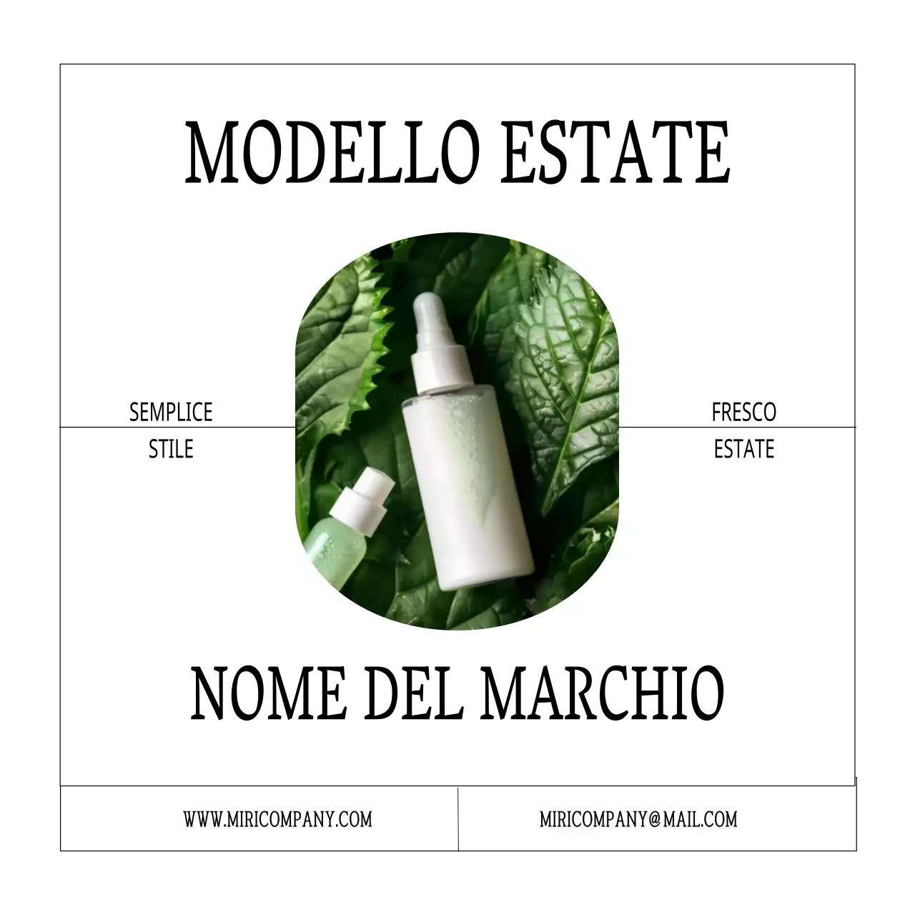 Bianco e semplice, il marketing del marchio cosmetico estivo di bellezza in estate