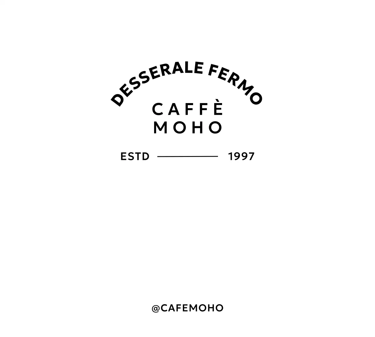 Merchandising del caffè con layout di testo e illustrazioni di dessert