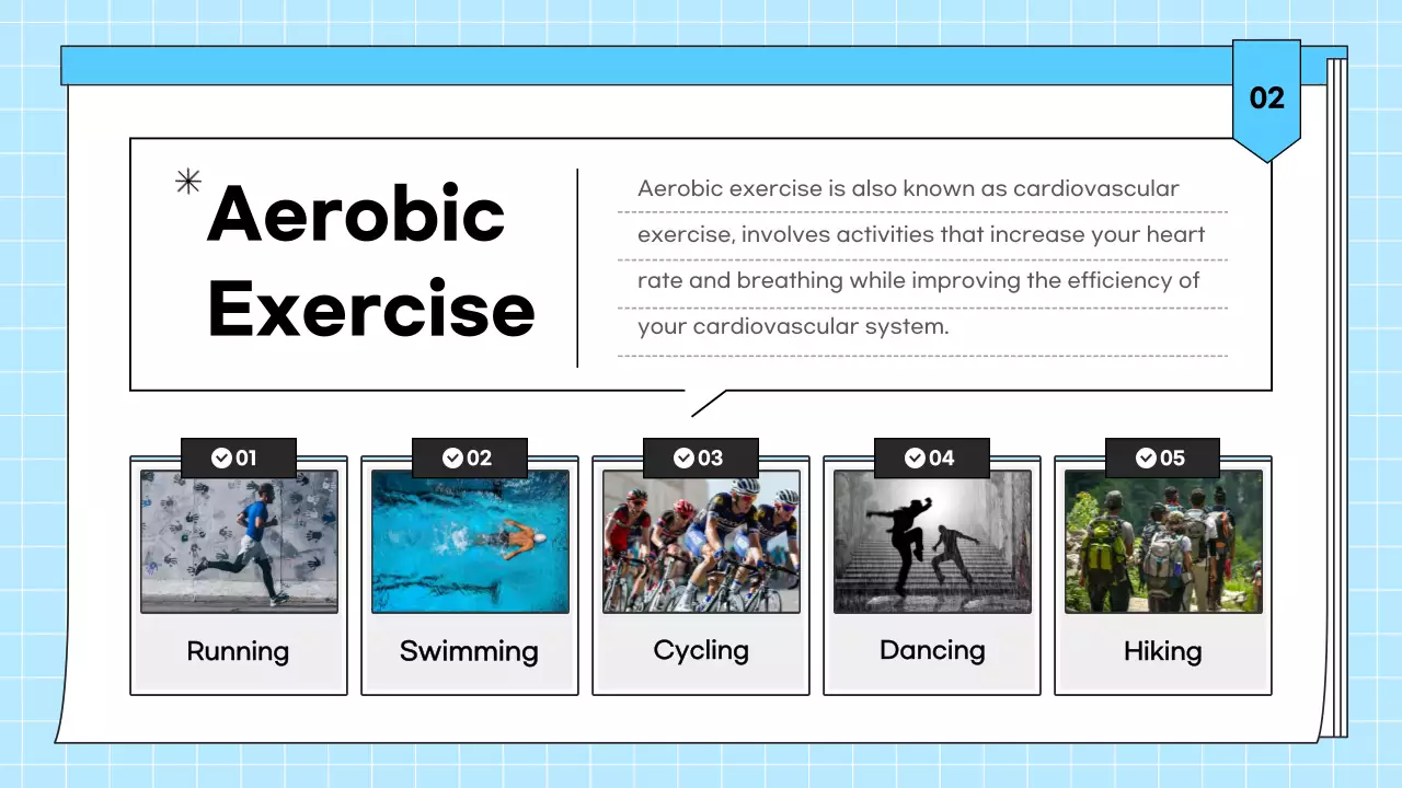 Blue Simple Fitness Guide Presentation