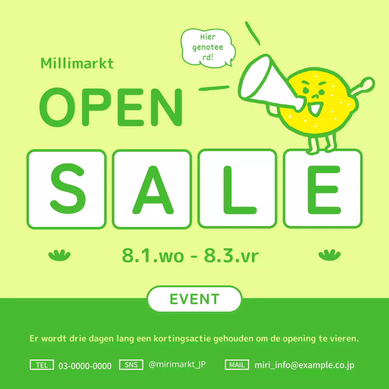 Bespaar op kitscherige groene en geelgroene items!