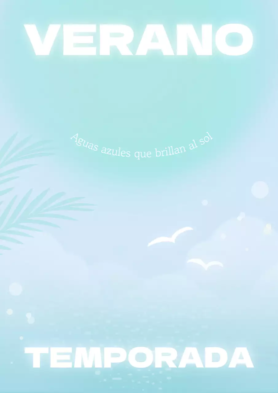 Un mar de azul veraniego en tendencia en post celeste y menta