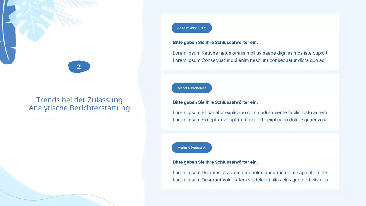 Werben Sie mit hellblauen geometrischen Mustern für Schulferienangebote