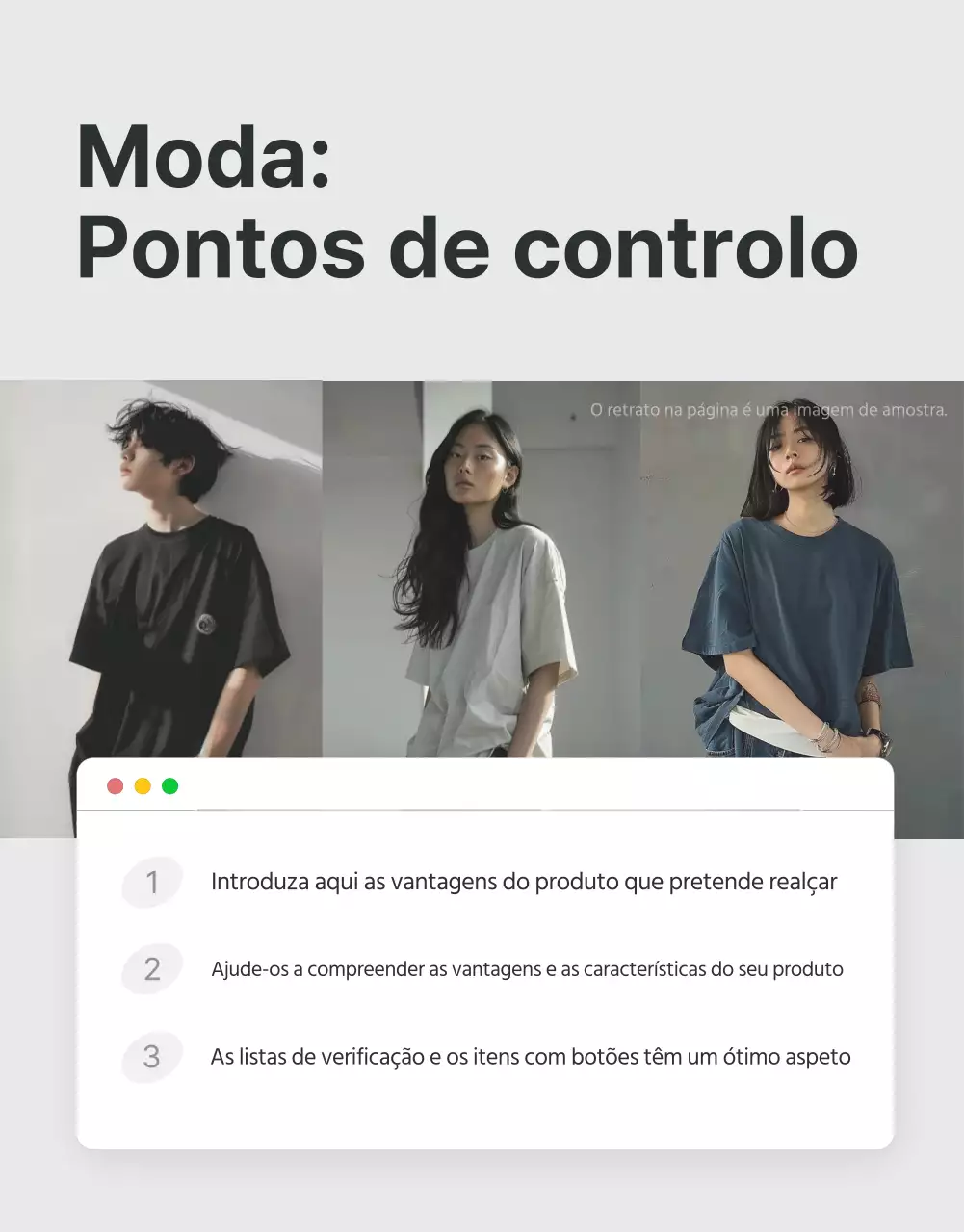 Promover pontos de controlo nos centros comerciais da moda em cinzento e azul claro