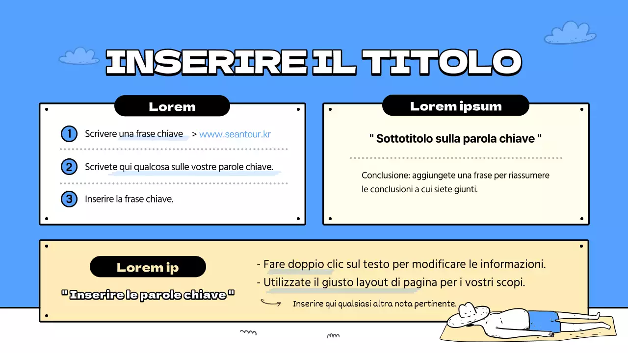 Una guida alle belle spiagge blu e gialle Piani di lezione